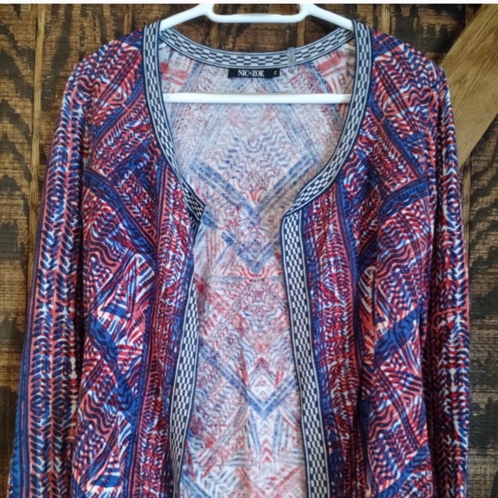 Nic + Zoe open front cardigan sweater